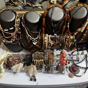 Bohemian‎ Beaded natural stones Bracelet lot 58 pieces 2.2 pounds